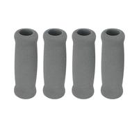 perfeclan 4Pcs Handle Grips Hand Grip for Seniors Anti Slip Foam Tubing Grips for Gardening Tools Fitness, Grey, 1.9cmx3.3cmx10.5cm