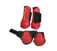 Perfeclan 4Pcs Horse Tendon Boots Leg Protection Guard, Comfortable, Shock Absorbing, Adjustable Open Front and Hind Fetlock Boots, L