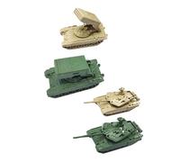 Perfeclan 4x 1:144 Scale Vehicle Model Kits Puzzle Games Gift Idea DIY Assemble Simulation for Adults Collection Children Boys Keepsake, Style H