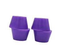 Perfeclan 4x Skateboard Truck Bushings Rebuild Kit Easy to Install Shock Absorption Portable Skateboard Accessories Longboard Bushings, Purple