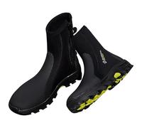 Perfeclan 5mm Neoprene Dive Boots Wetsuit Boots Reinforced Heel Rock Crawling Rigid Sole for Use Multipurpose Side Zipper, EU 45