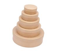 perfeclan 5x Gift Boxes for Presents Round Paper Box DIY Multipurpose Biscuit Case Festival Gift Packaging for Favors Crafts Pastries