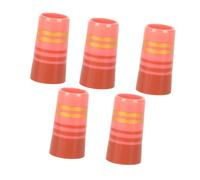 Perfeclan 5x Golf Iron Ferrules,Club Ferrules Supplies,0.370'' Parallel Shaft Equipment Tools,Cover Sleeve Ferrules,Golf Ferrules, pink
