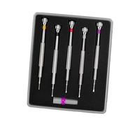 perfeclan 5X Micro Precision Screwdriver Set Watch Screwdriver Kit Watch Link Screw Removal Professional Repairing Tool for Jewelry, Style C
