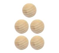 Perfeclan 5x Wooden Balls Wood Spheres No Hole 7cm Ornaments for Decor 7cm Paintable for Crafts and DIY Projects Round Wooden Balls