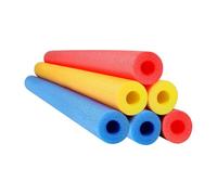 Perfeclan 6 Pieces Foam Pool Noodles Swim Noodles Reusable Learning Tubes 59 inch for Party DIY Projects Exercise, 6pcs 3 Colors