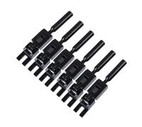 perfeclan 6 Pieces Locked Saddles Electric Guitar Replacement with Screw Components Solid Metal for DIY Projects Optimal Performance, black