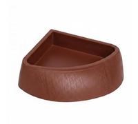 Perfeclan 6 Pieces Reptile Container Corner Bowl Dish Feeder Tray with Space Saving 90 Degree Layout Anti Tipping Weight Distribution Smooth Interior Suitable F, 3 Pcs