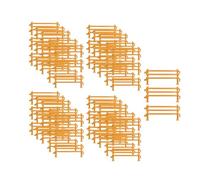perfeclan 60Pcs Miniature Farm Fence Playset Horse Stable Accessories Educational Realistic Tiny Horse Corral Fence for Fairy Garden