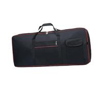 perfeclan 61 Key Keyboard Gig Carrying Bag Adjustable Shoulder Straps with Double Zipper Breathable Ergonomic with Handles Portable, 93x25x7cm