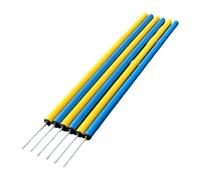 Perfeclan 6Pcs Dog Agility Equipment Soccer Sticks Stable Practice Versatile Soccer Poles Agility Training Poles for Outdoors