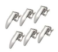 Perfeclan 6pcs Stainless Steel Plectrum Thumb Finger Picks for Guitar Bass Instruments