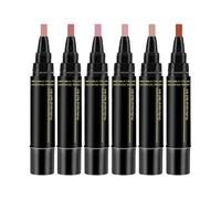 perfeclan 6x Nail Polish Pen Step Nail Gel Pen Quick Drying Portable Multicolor Art Pens 6 Colors for Travel Mother's Day Birthday, Style B