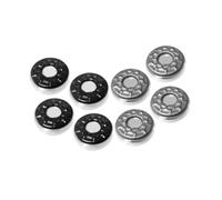 Perfeclan 8 Pieces Shuffleboard Pucks Set Accessories Replacement Polished Base for Home Entertainment Shuffleboard Discs, Black Gray