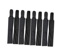 Perfeclan 8Pcs Horse Mane Bags Sun Windproof Horse Mane Guard Easy to Use Wraps Protection Covers for Stable Farm Horses Care, Black