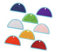 Perfeclan 8Pcs Mini Sensory Mats Textured Floor Mats, Educational Toys, Assorted Textured Sensory Floor Tiles for Toddlers, Baby, Kids