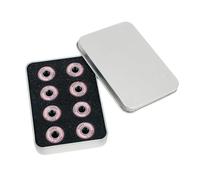 Perfeclan 8Pcs Skateboard Bearings 608RS-11 Spares Sturdy High Speed Bearings Replace for Skateboarding Ice Skating Sports Accessories, Pink