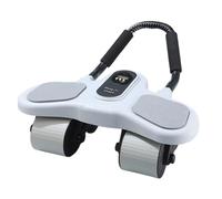 Perfeclan Abdominal Exercise Wheel Core Roller Wheel Elbow Support With Automatic Return Function And Stable Guidance To Support Daily Core Exercise Suitable, Grey, Grey
