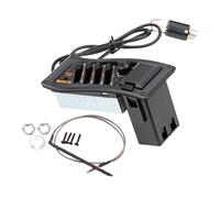 Perfeclan Acoustic Guitar Piezo Pickup, 4 Band Equalizer, with 2.5mm Plug, Preamp Amplifier Equalizer Tuner Piezo Pickup, EQ 7545 Pro