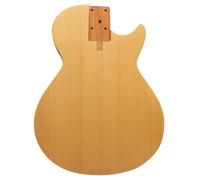 perfeclan Acoustic Music Body Guitar Body Blank Top Tonewood Luthier Project Base Solid Spruce Wood With Routing Cavity And Ergonomic Rounded Outline Suitable