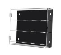 Perfeclan Acrylic Baseball Display Case Golf Ball Display Box, Clear 3 Layer Showcase hold 12 Balls Holder for Room, Corner