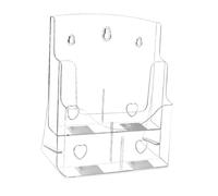 perfeclan Acrylic Brochure Holder,Clear Display Stand Sign Tabletop Flyer Organizer Desk or Wall Mount Rack for Reception Leaflet Store, 23.5cmx11.7cmx27.5cm