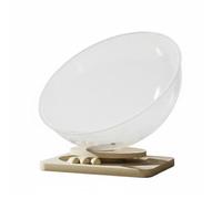 perfeclan Acrylic Cat Shelter Space Capsule Cat Transparent Enclosure Cat Smooth Rotating Dome Year Round Comfort suitable for indoor use small homes modern decor