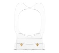Perfeclan Acrylic Desktop Speaker Stand Speaker Riser Speaker Accessory Support Table Holder Display Stand for Small Speakers Bedroom, Transparent