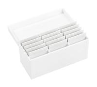 perfeclan Acrylic Eyelash Storage Box Eyelash Holder Extension Tool 15 Layer Compact Sturdy Lash Display Case Makeup Display Container, White