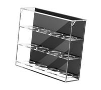 Perfeclan Acrylic Golf Ball Display Case Wall Mounted Rack Elegant Office 12 Holes Display Stand Decor Cabinet Shelf Golf Ball Holder