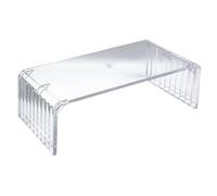 perfeclan Acrylic Nail Art Arm Rest Elegant Easy to Rest Hand Holder for Home Nail Salon, Clear