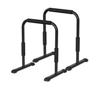 perfeclan Adjustable Home Parallel Bar Pull Up Rail Indoor Exercise Stand With Foam Covered Handles Carbon Steel Build stable freestanding setup suitable for, Fixed Height Parallel Bars