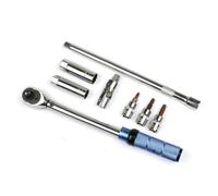 Perfeclan Adjustable Wrench Set Wrench Ratchet Driver Socket Kit with Steel Build Textured Knurled Handle and Change Lever Suitable for Automotive Repair