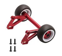 Perfeclan Aluminium Alloy Wheelie Bar Accessories for 1/8 Scale Car Upgrade,Replace,Spare Parts Sturdy Head up Wheel RC Car Parts, Red