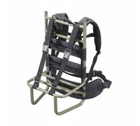 Perfeclan Aluminum Hiking Frame Frame Backpack Carrier Lightweight Aluminum Build Welded Structure Suitable for Camping Hiking Backpacking Expedition, Green, Green Frame Black Backing