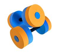 Perfeclan Aquatic Exercise Dumbbells,Water Aerobic Workouts,Adults Swimming Pool Fitness,Swimming Barbells EVA Water Floating Dumbbell, Orange Blue