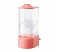 perfeclan Automatic Bird Feeder Parrot Feeder Box Seed Dispenser Container With Gradual Release Feeding Suitable for home cages aviaries pet care, Pink