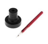 Perfeclan Automatic Watch Oiler Lubricant Oiler Portable Applying Lubricants Professional Watch Maintenance with Base Stand Oil Pin Pen, Red 0.3x0.1 mm Hole