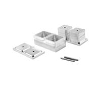 Perfeclan Baits Molding Tool Fish Baits Brick Maker Tool Lightweight Reusable Lure Making Gadgets Shaping Press Model Double Hole, Square