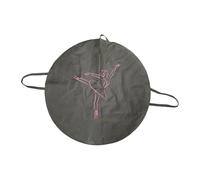 perfeclan Ballet Tutu Skirt Bag Round Ballet Bag for Rehearsal Travel Class Performance, Gray, 108cm