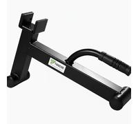 perfeclan Barbell Plate Changer Deadlift Jack Barbell Stand Bar Lifter with Steel Frame and Rubber Pad for changes scratch protection stable leverage floor, Single-sided Plate Loader