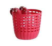 Perfeclan Basket Red Dogs Carrier Convenient Large Capacity Cargo Basket Luggage Storage Organizer for Riding Cycling Shopping