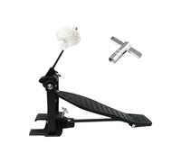 Perfeclan Bass Drum Pedal Single Chain Kick Pedal, Replacement Parts, Percussion Instrument Portable Single Foot Kick for Pro Drummers, Black