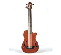 perfeclan Bass Ukulele Acoustic Bass Guitar Instrument String Ukulele With Built In Pickup Standard 6.35 mm Jack Amplified Sound, 30-Inch U-Bass, Beef Tendon Strings Instrument Only