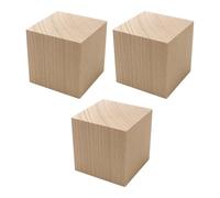 Perfeclan Basswood Carving Blocks,Wooden Blocks Kit Handmade Unfinished Wood Block Bass Wood for Model Building Artists DIY Woodworking, 5cmx5cmx5cm