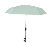 Perfeclan Beach Chair Umbrella 38" Baby Pram Umbrella Sun Protection Foldable with Adjustable Clamp Parasol for Fishing Outdoor Furniture, Green