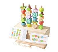 Perfeclan Beads Sequencing Toy Stacking Blocks 2 3 4 Year Old Boys Girls Birthday Gift Sensory Toy Sequence Game Travel Learning Toys, Style B