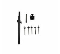 perfeclan Bell Stand Percussion Rack Cowbell Holder Mounting Bar Drum Accessory Sturdy Metal Clamp Zinc Alloy Structure suitable, Five-group Accompaniment Cowbell Stand
