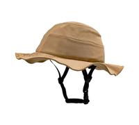 Perfeclan Bike Helmet Cap Hat Shaped with Adjustable Chin Strap Modern Cyclist Helmet Surf Bucket Hat for Women's Work School Outdoor, Yellow M