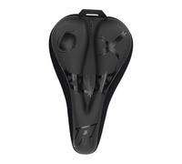 Perfeclan Bike Seat Cover Bike Seat Pad 11.42x7.28'' Soft Cycling Accessories Padding Saddle Cover for Road Outdoor Activities, black